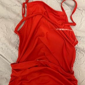 Red dress small never worn
